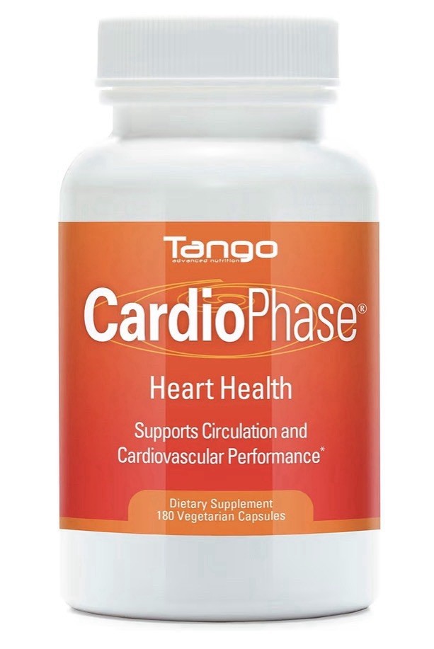 Tango CardioPhase Natural Heart Health Circulation Cardiovascular Support 180cap