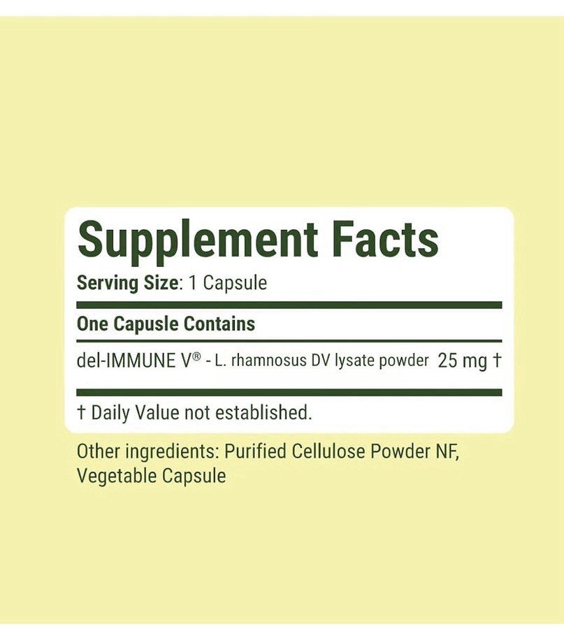Del-Immune V Daily by Stellar Biotics Natural Immune Support Gut Health 60 Caps