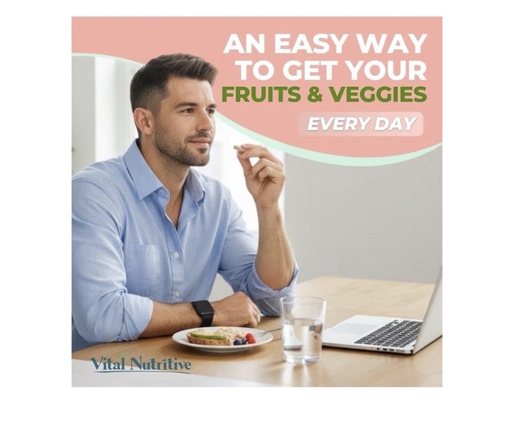 VITAL NUTRITIVE Vital Super Fruits & Veggies Daily Superfood for Adults 60 Caps