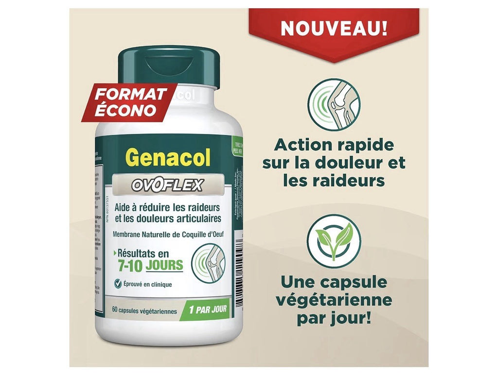 Genacol Ovoflex Eggshell Membrane Healthy Joints Comfort Flexibility 2 Pack