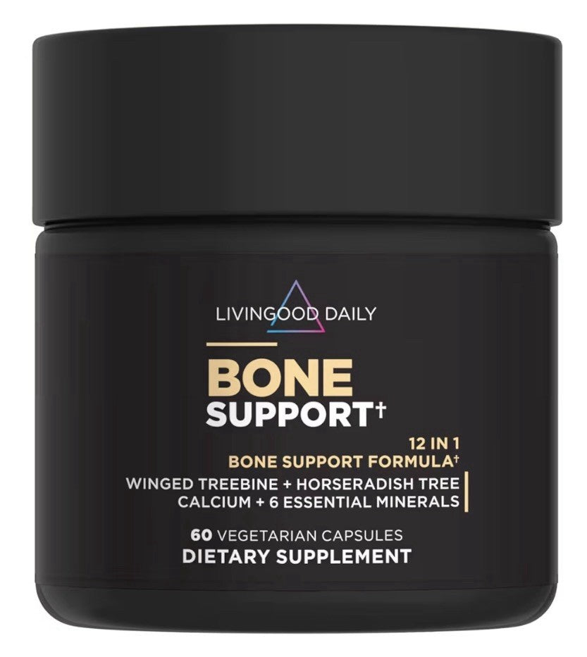 Livingood Daily Bone Support Calcium Supplement for Women and Men 60 Capsules