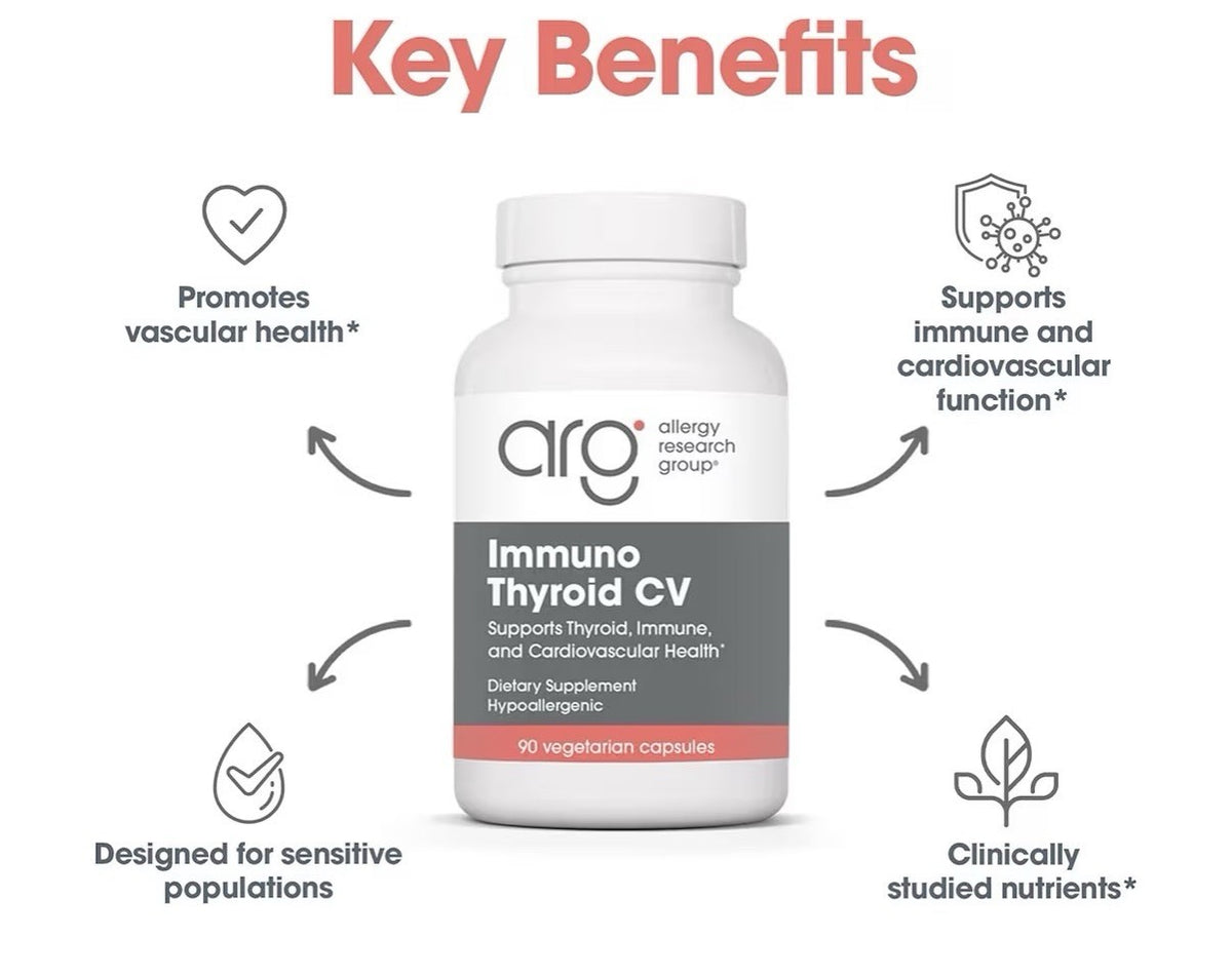 Allergy Research Group Immuno Thyroid CV Immune Cardiovascular Health 90capsules