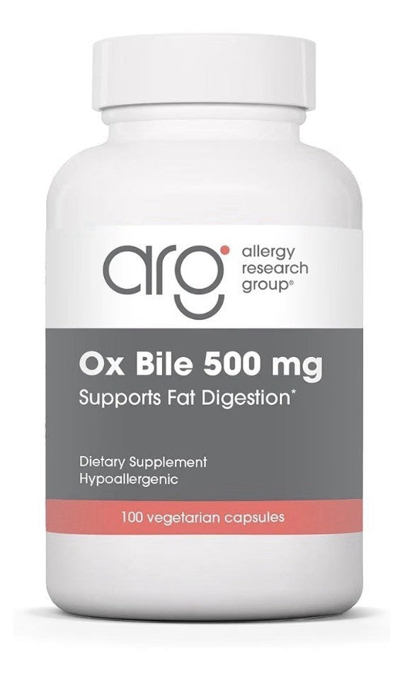 ARG Ox Bile 500 mg Supports Fat Digestion Dietary Supplement 100 Capsules