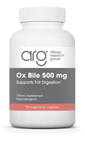 ARG Ox Bile 500 mg Supports Fat Digestion Dietary Supplement 100 Capsules