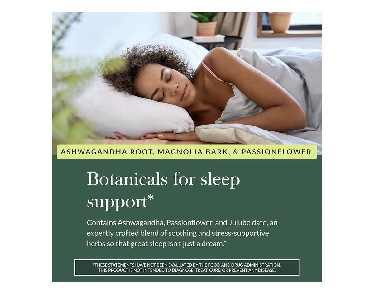 Gaia Herbs SleepThru Sleep Support Supplement with Ashwagandha Root 120 Capsules