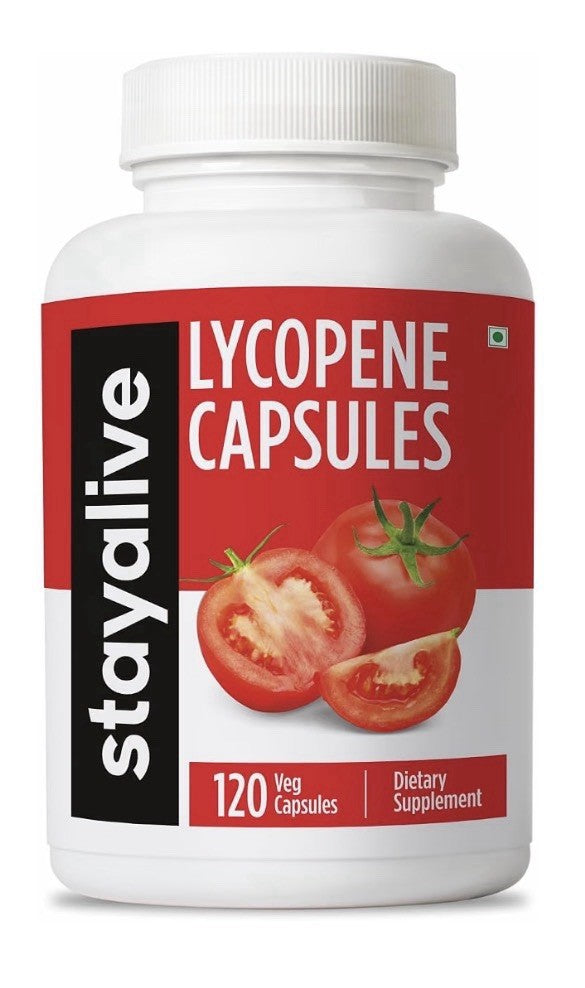 STAY ALIVE Lycopene Supplement for Men Natural Tomato Extract 120 Capsules