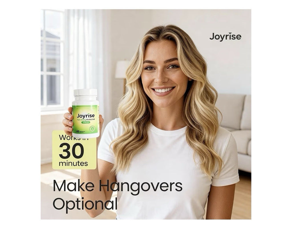 Joyrise After Drinking Aid Fast Acting with DHM Alcohol Metabolism Support 45cap
