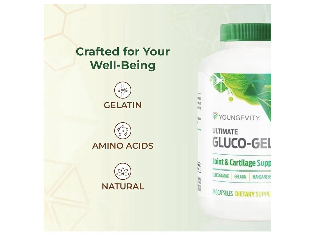 2 Pack Youngevity Ultimate Gluco-Gel Joint & Cartilage Support Tendons Bones