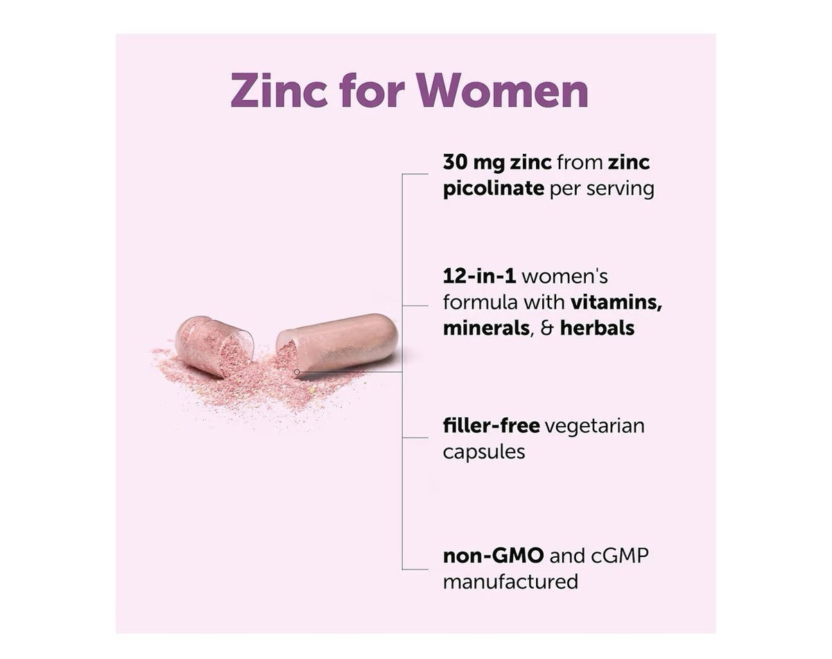 Micro Ingredients Zinc for Women 12-in-1 Clean Ingredients 240 Capsules