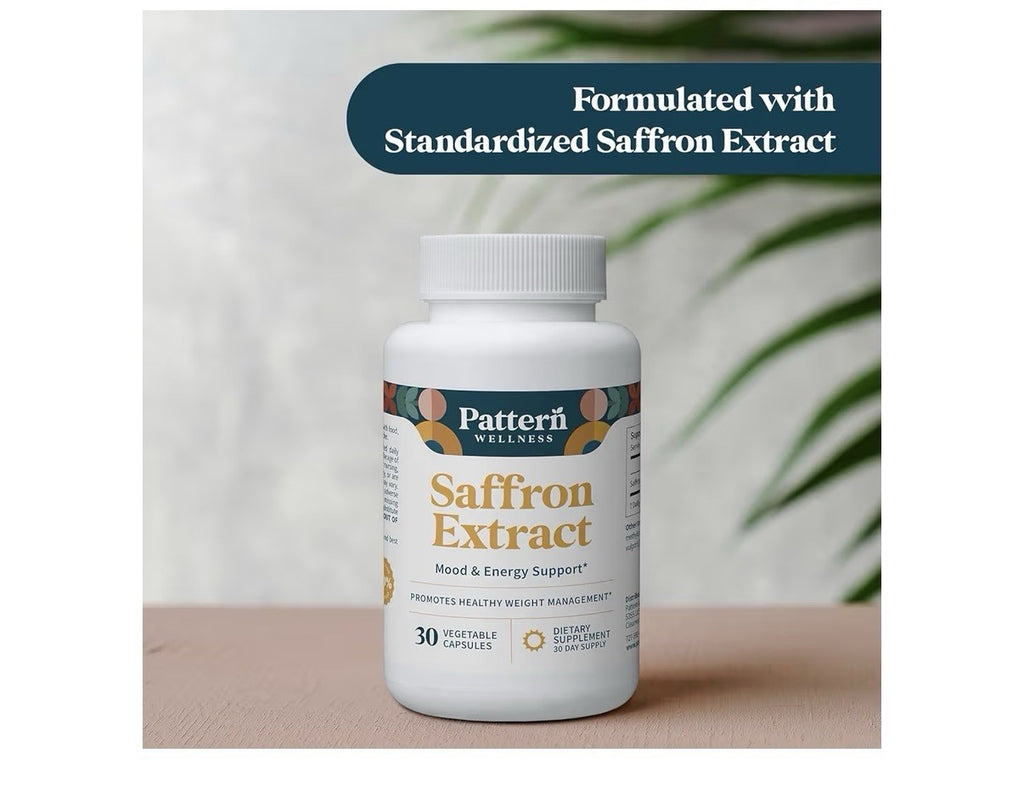 Pattern Wellness Saffron Extract Mood Energy Support Weight Management 30capsule