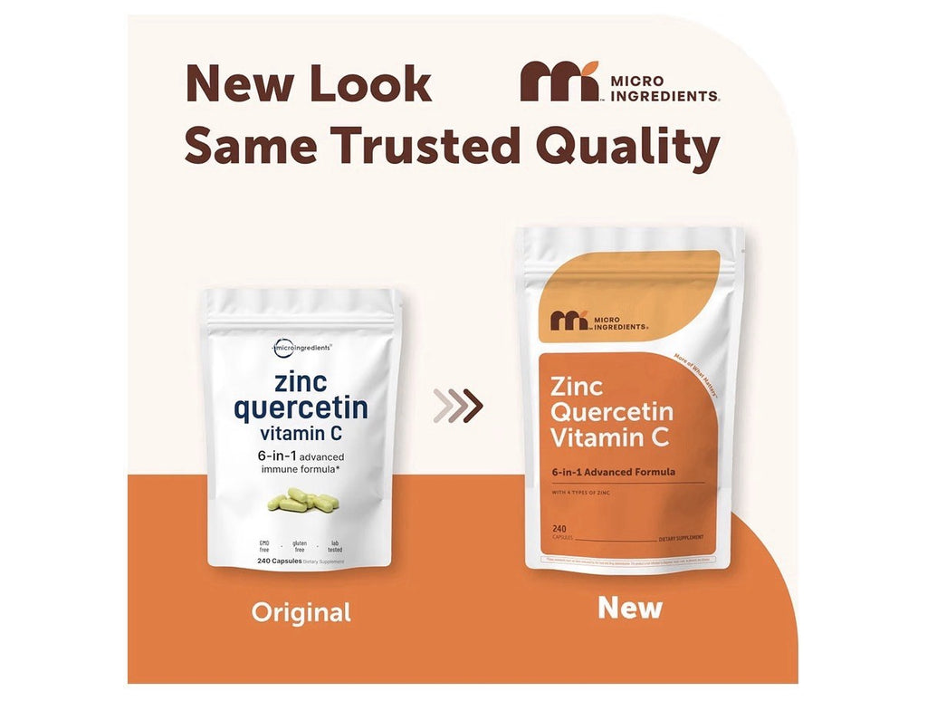 Micro Ingredients Zinc Quercetin Vitamin C 6-in-1 Advanced Immune Formula 240cap