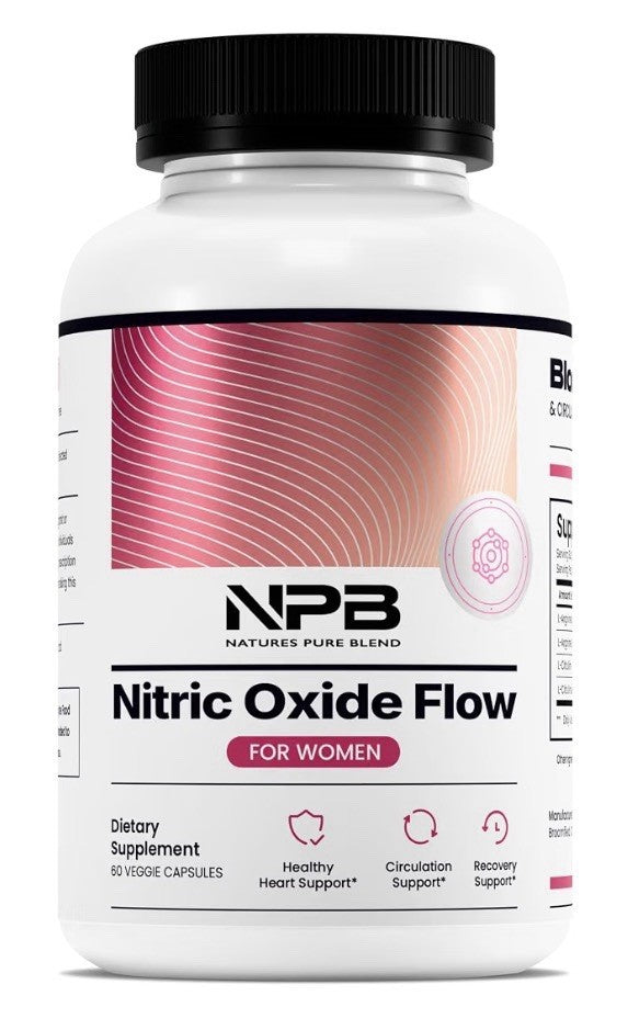 NPB Nitric Oxide Flow Healthy Heart Circulation Recovery Support For Women 60cap