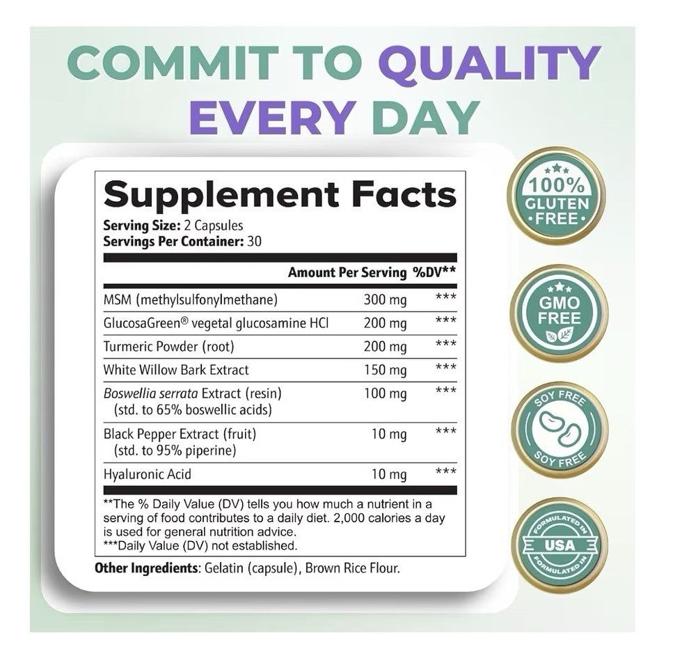 2Pack Vital Nutritive Vital Joint Support Supplement for Men & Women Glucosamine