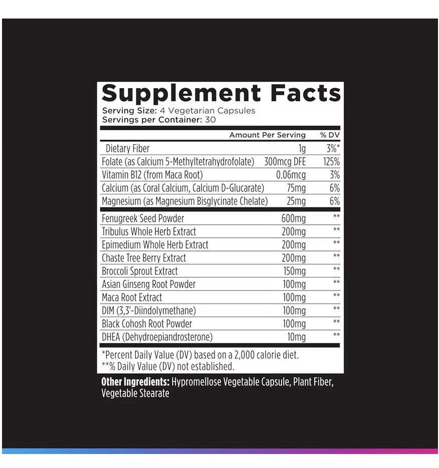 Livingood Daily Women’s Hormone Support Supplement Estrogen Balance 120 Capsules