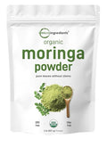 Micro Ingredients Moringa Oleifera Powder Organic Pure Leaves Without Stems 2 Ib