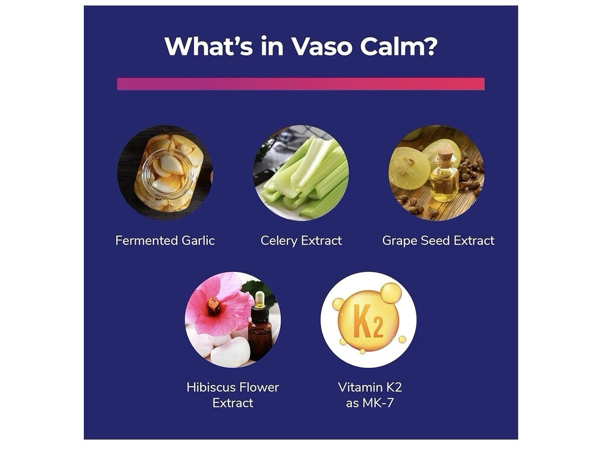 Bright Naturals Vaso Calm Healthy Blood Balance Supplement 3 Pack