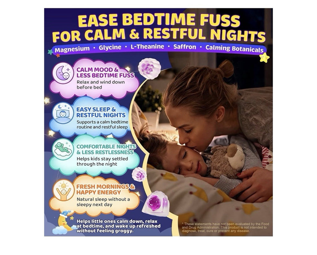 Neviss Kids Immunity Sleep Kids 3+ Magnesium Bisglycinate Calm Sleep 60 Gummies