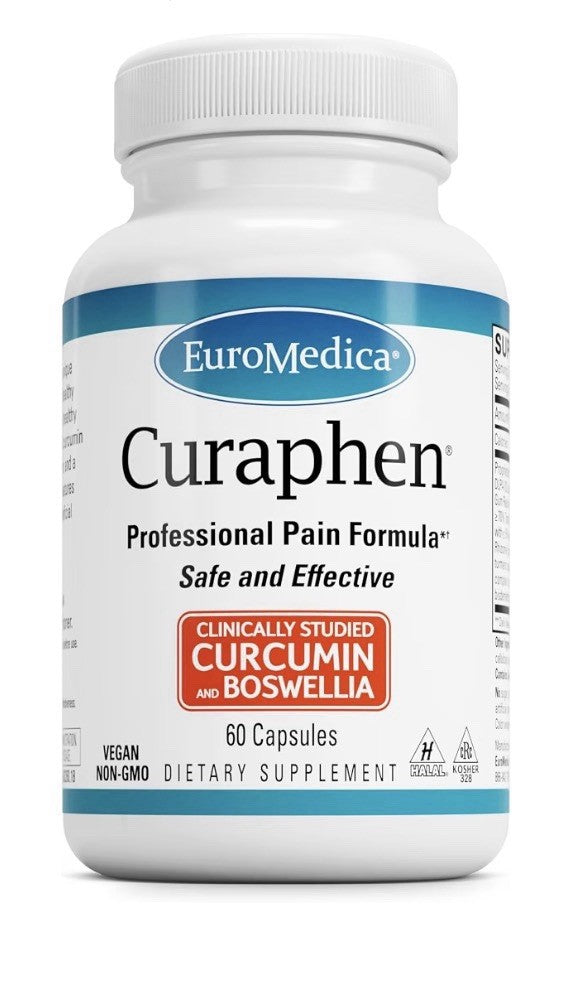 EuroMedica Curaphen Professional Pain Formula Curcumin And Boswellia 60 Capsules