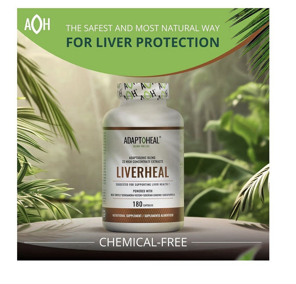 ADAPTOHEAL Liverheal Adaptogenic Blend Liver Health Support Cleanse 180 Capsules