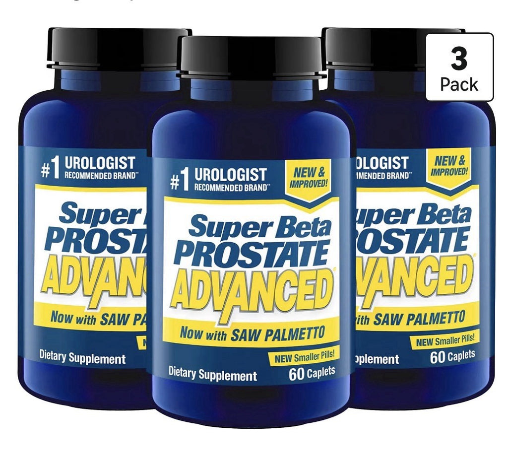 SUPER BETA PROSTATE Advanced with Saw Palmetto Prostate Urinary Support 3 Pack