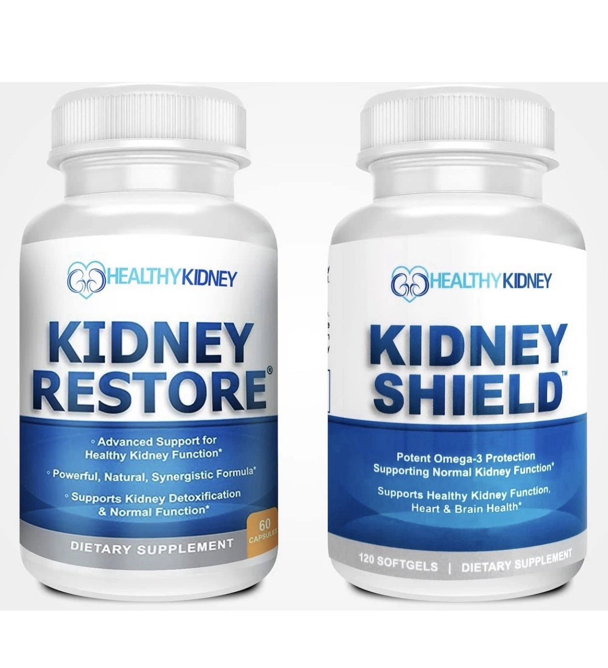 Kidney Restore & Kidney Shield Bundle for Kidney Cleanse Function Renal Health