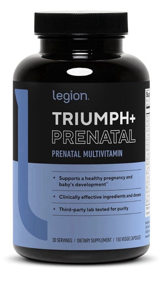 LEGION Triumph + Prenatal Multivitamin Healthy Pregnancy Supplement 150 Capsules