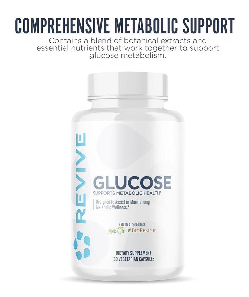 Revive MD Glucose Support for Healthy Cholesterol Metabolism for Women &Men 60ca