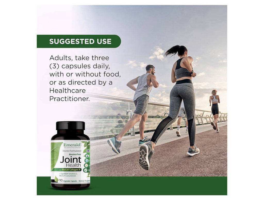 EMERALD LABS Joint Health Biocell Collagen II OptiMSM Joint Mobility Flexibility