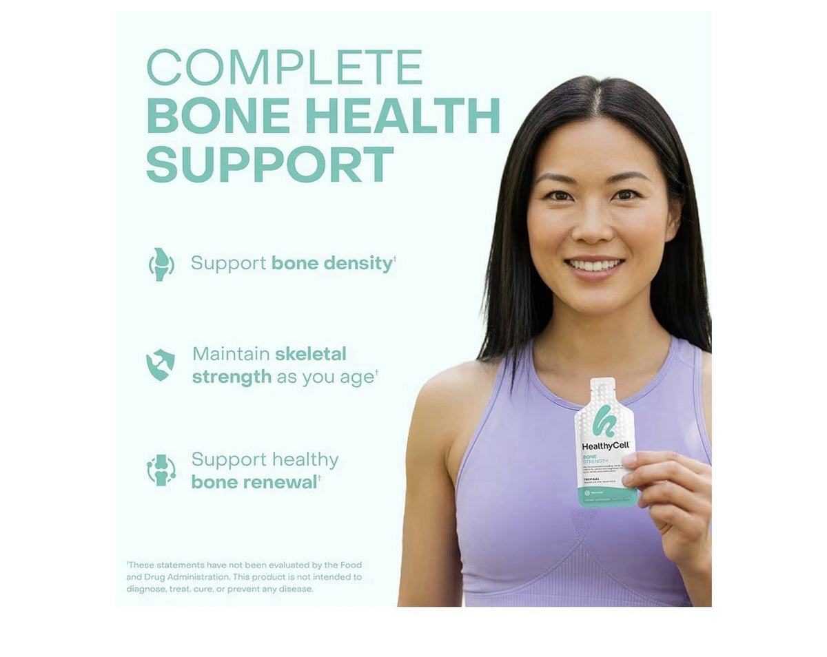 Healthycell Bone Destiny Support Strength Liquid Bone Health Supplement 30Gel Pk