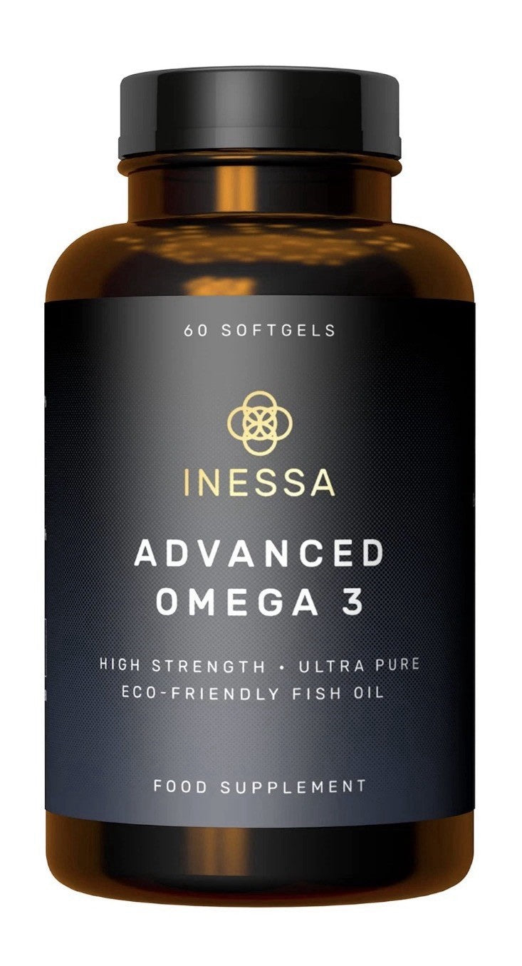 Inessa Omega 3 Fish Oil 1200mg 480mg EPA 360mg DHA per Capsule High Strength 60c