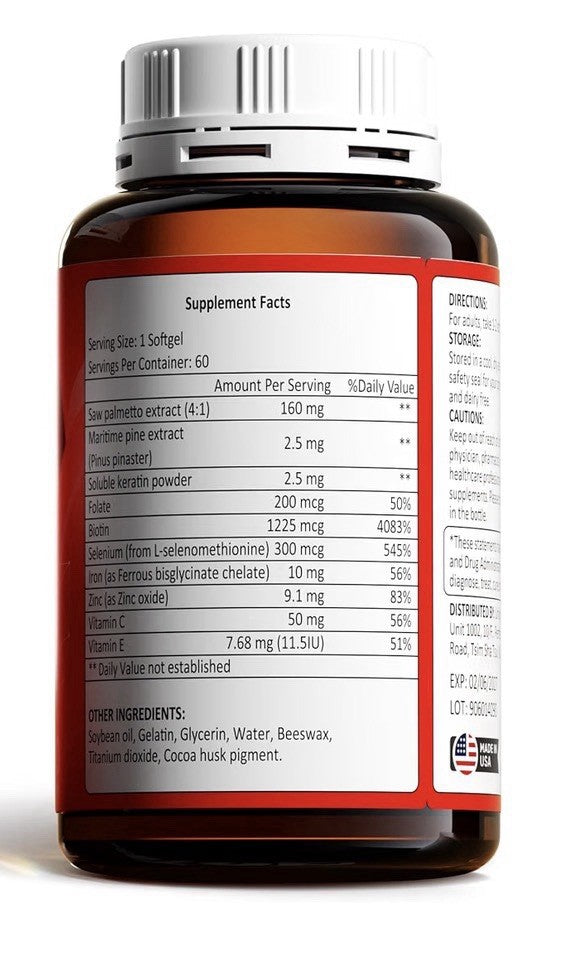2 Pack NiceTop Hair Grow Supplement Hair Growth Fullness Reduce Hair Breakage