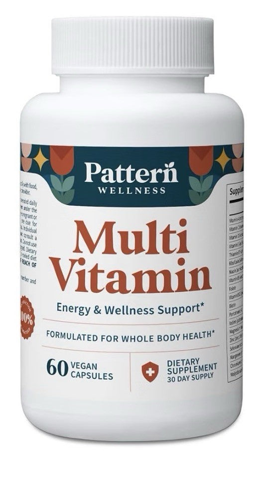 2 Pack Pattern Wellness Multivitamin Energy & Wellness Support for Women & Men