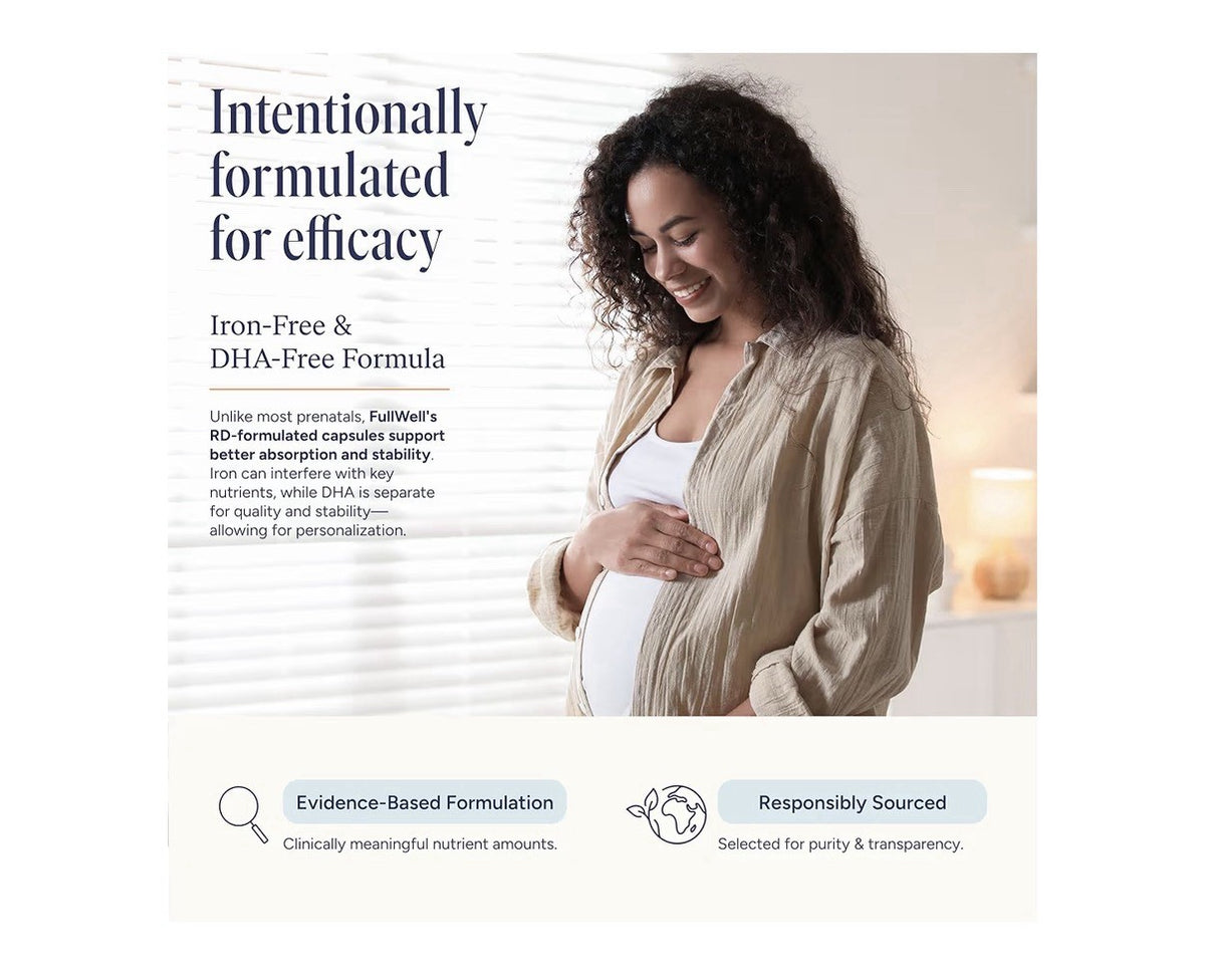 FullWell Prenatal Multivitamin Optimal Nutrients For Women Pregnancy 240capsules
