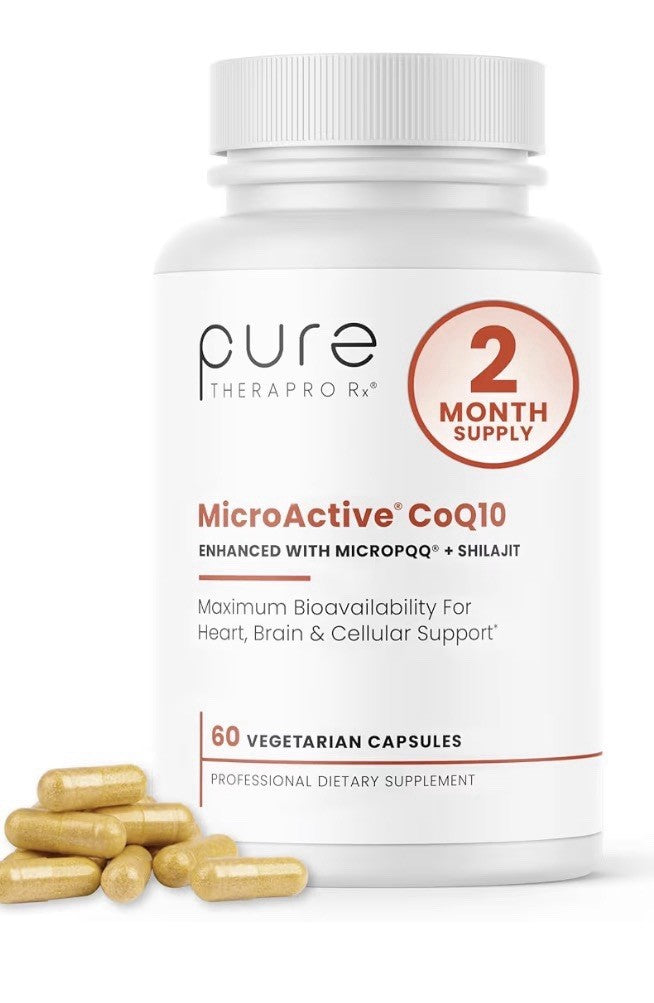 Pure Therapro Rx MicroActive CoQlO Enhanced with MicroPQQ 60 Capsules