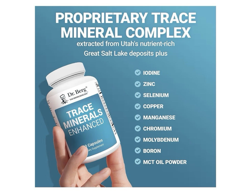Dr. Berg Trace Minerals Enhanced 60 Capsules Dietary Supplement