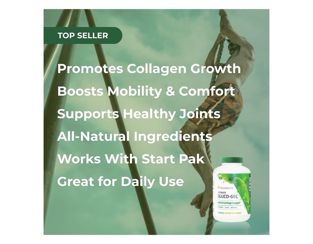 Youngevity Ultimate Gluco-Gel Joint & Cartilage Support Tendons Bones 240capsule