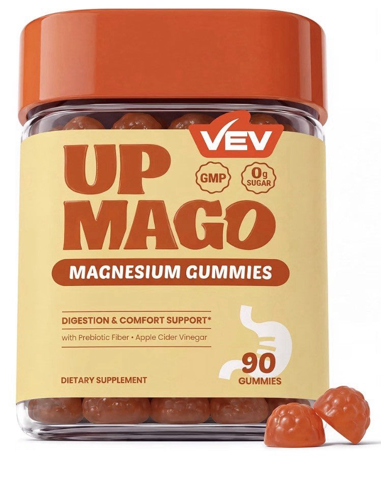 VEV UPMAGO Magnesium Gummies for Adults Digestion & Comfort Support 90 Gummies