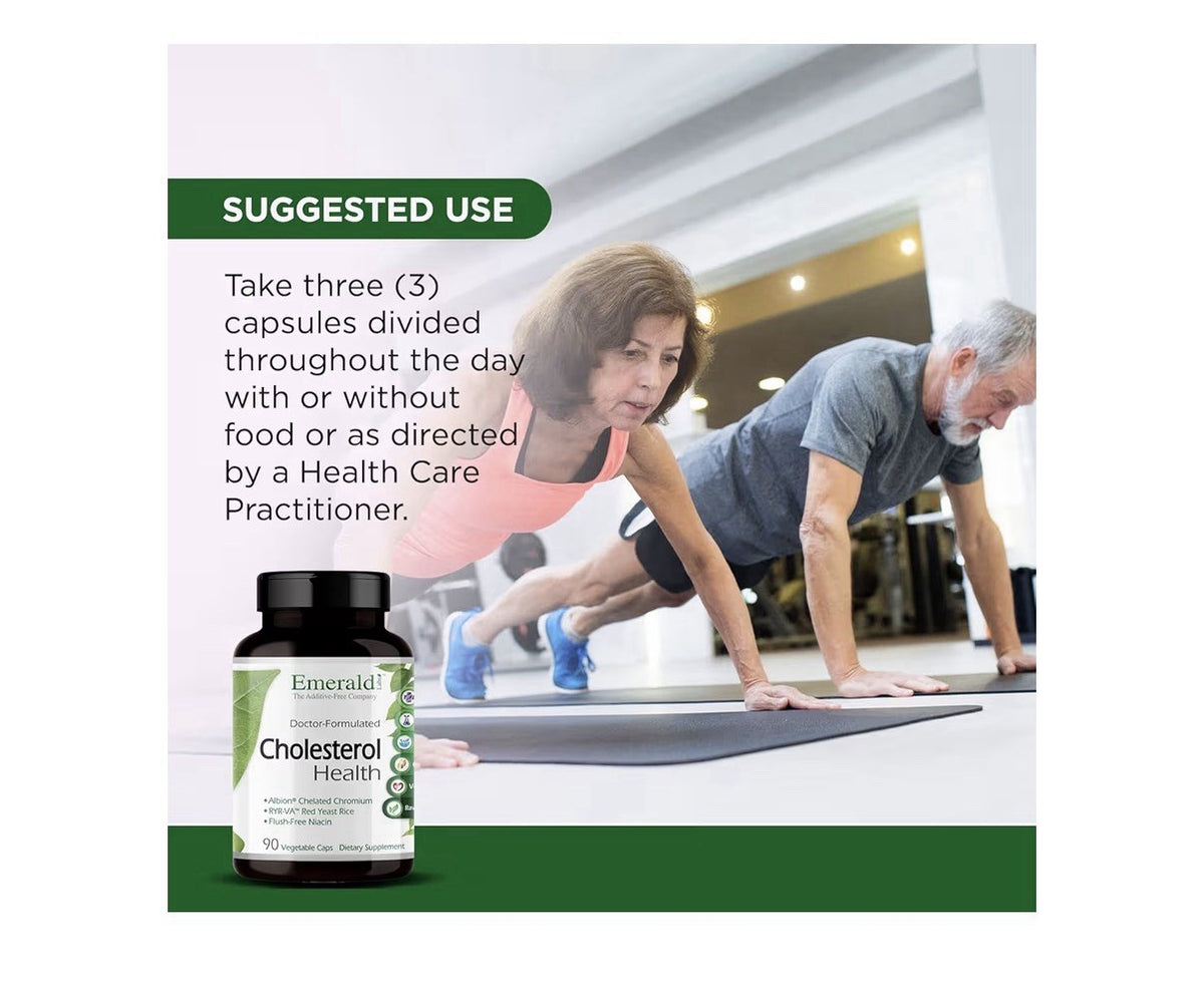 EMERALD LABS Cholesterol Health CoQ10 Flush Free Niacin Heart Circulatory Suppor
