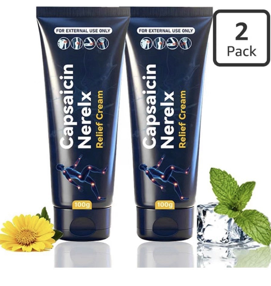 2Pack CapsaiCin Nerlex Neuropathy Relief Cream Nerve Joints Cream with Capsaicin