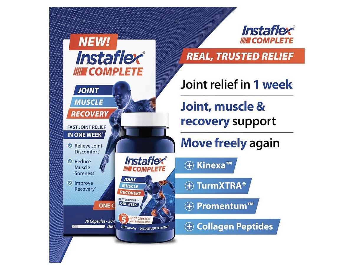 Instaflex Complete Joint Supplement Doctor Formulated Joint Muscle Recovery 30ca