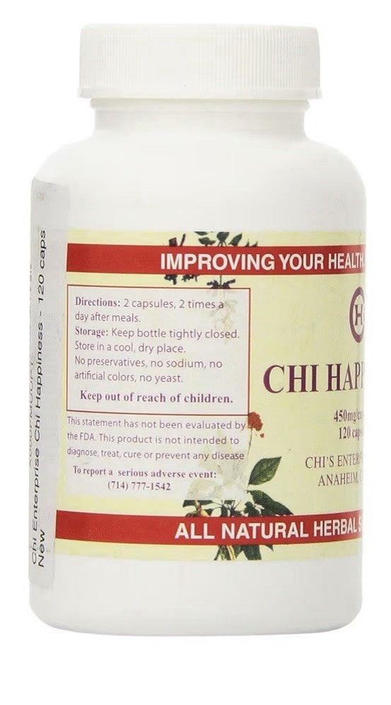 Chi Enterprise Chi Happiness 450mg/Capsule Natural Herbal Supplement 120capsules