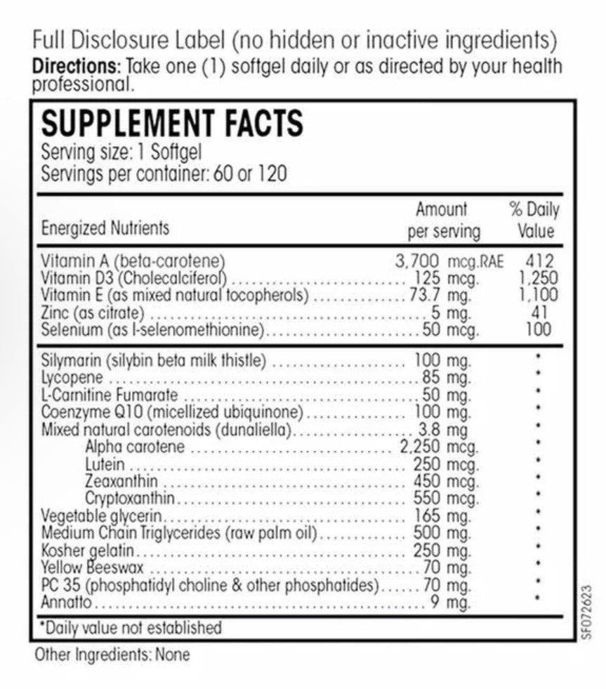 PERQUE Liva Guard Forte Promotes Healthier Liver Detoxification 120 Softgels