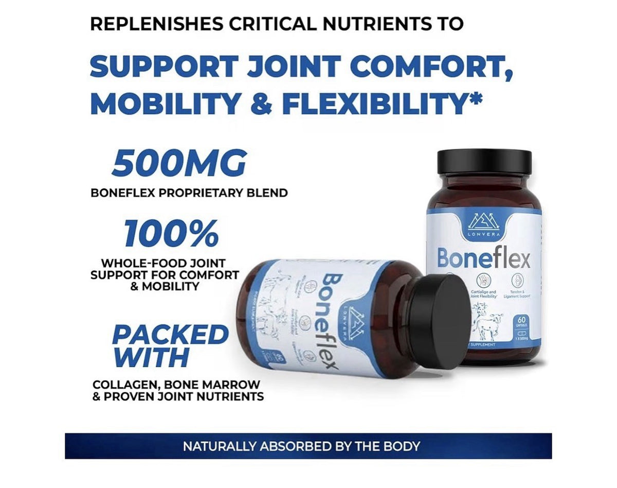 Lonvera Boneflex Joint Cartialige Tendon Ligament Support All In One 60 Capsules