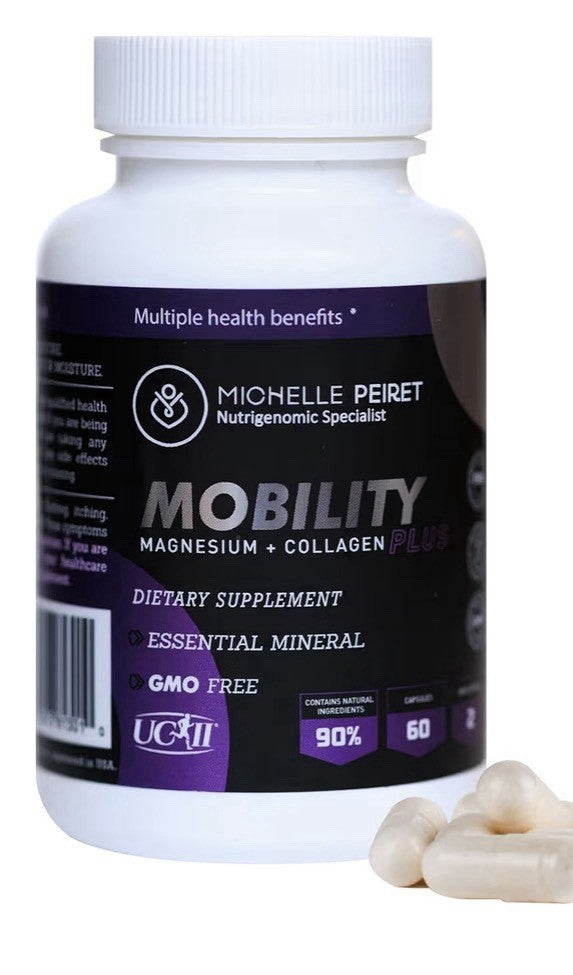 Michelle Peiret Mobility Magnesium + Collagen Supplement w/ Hyaluronic Acid 60ca