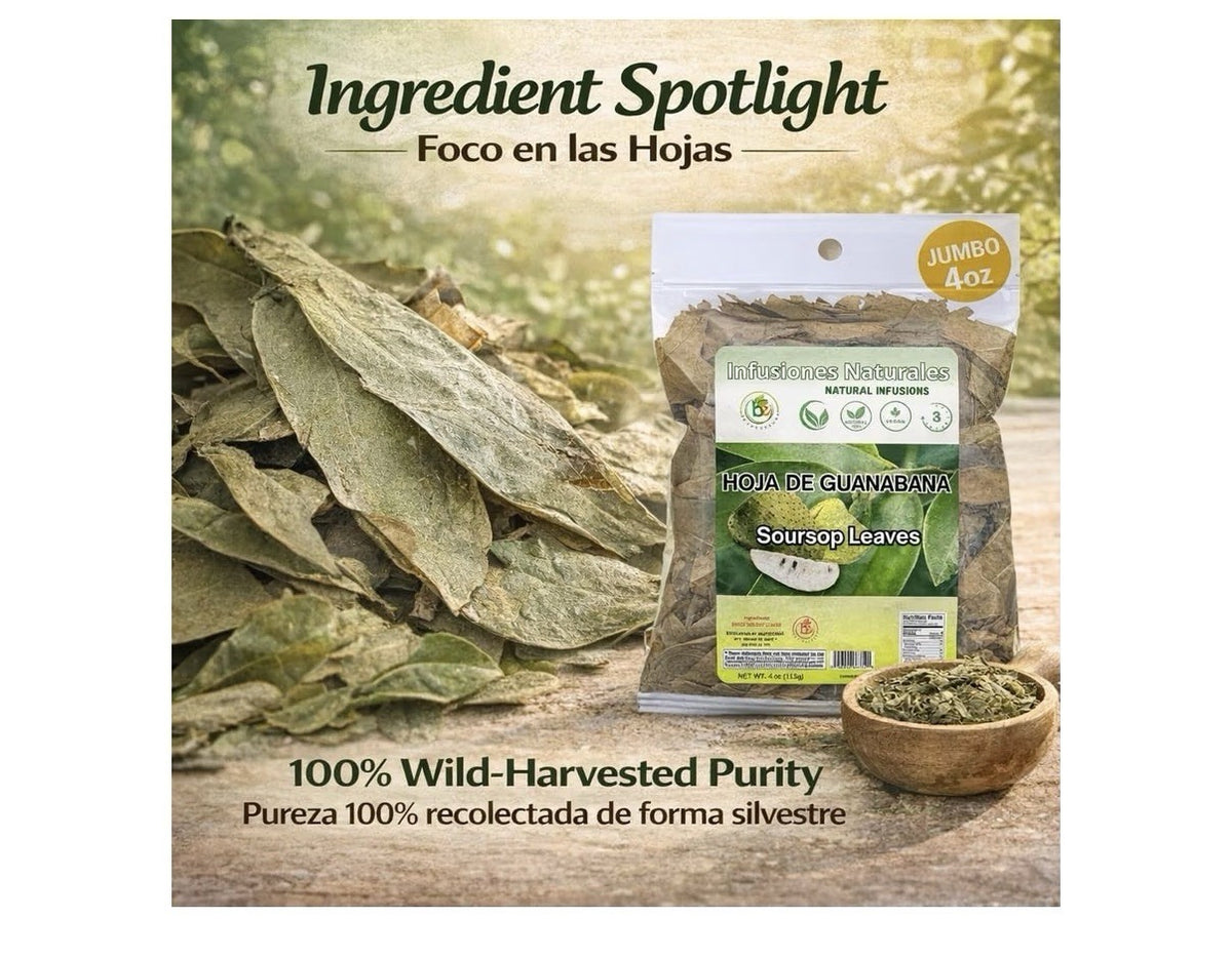 B-Experts Hojas De Guanabana Soursop Leaves Tea 100% Natural 4 oz