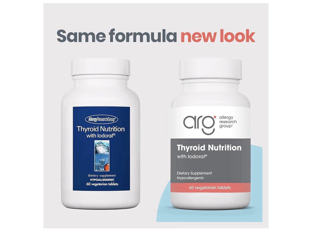 Allergy Research Group Thyroid Nutrition With Iodoral Thyroid Support 60 Tablets