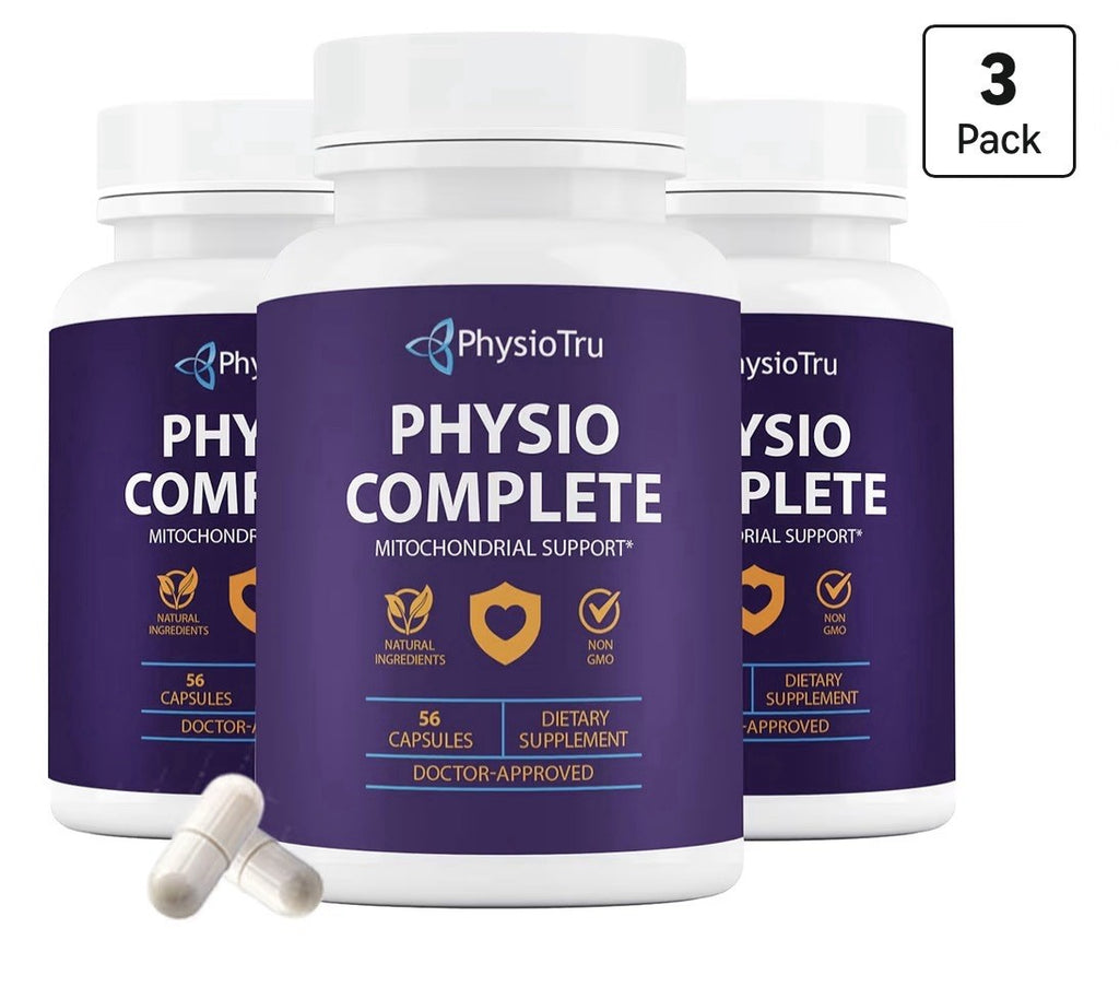 3Pack PhysioTru Physio Complete Mitochondrial Support Antioxidant Energy Support