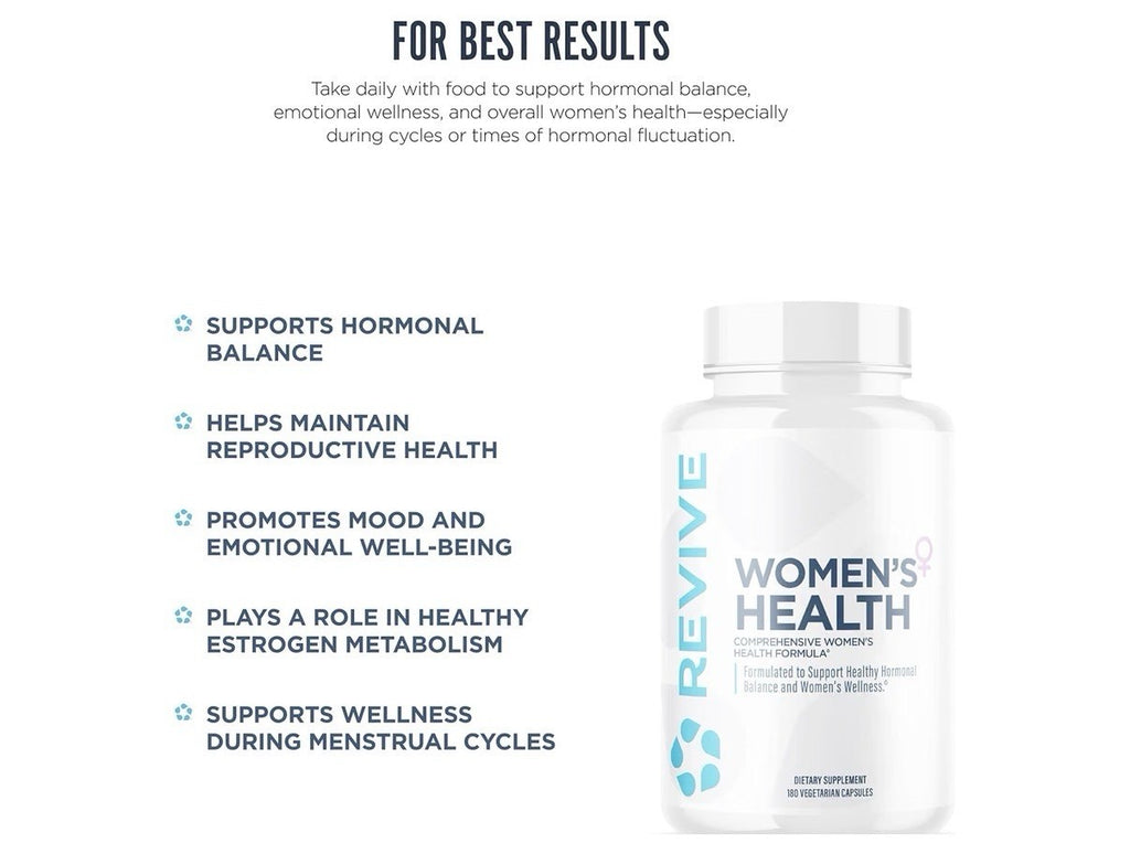 Revive Women’s Health Supports Hormone Balance Women’s Wellness 180 Capsules