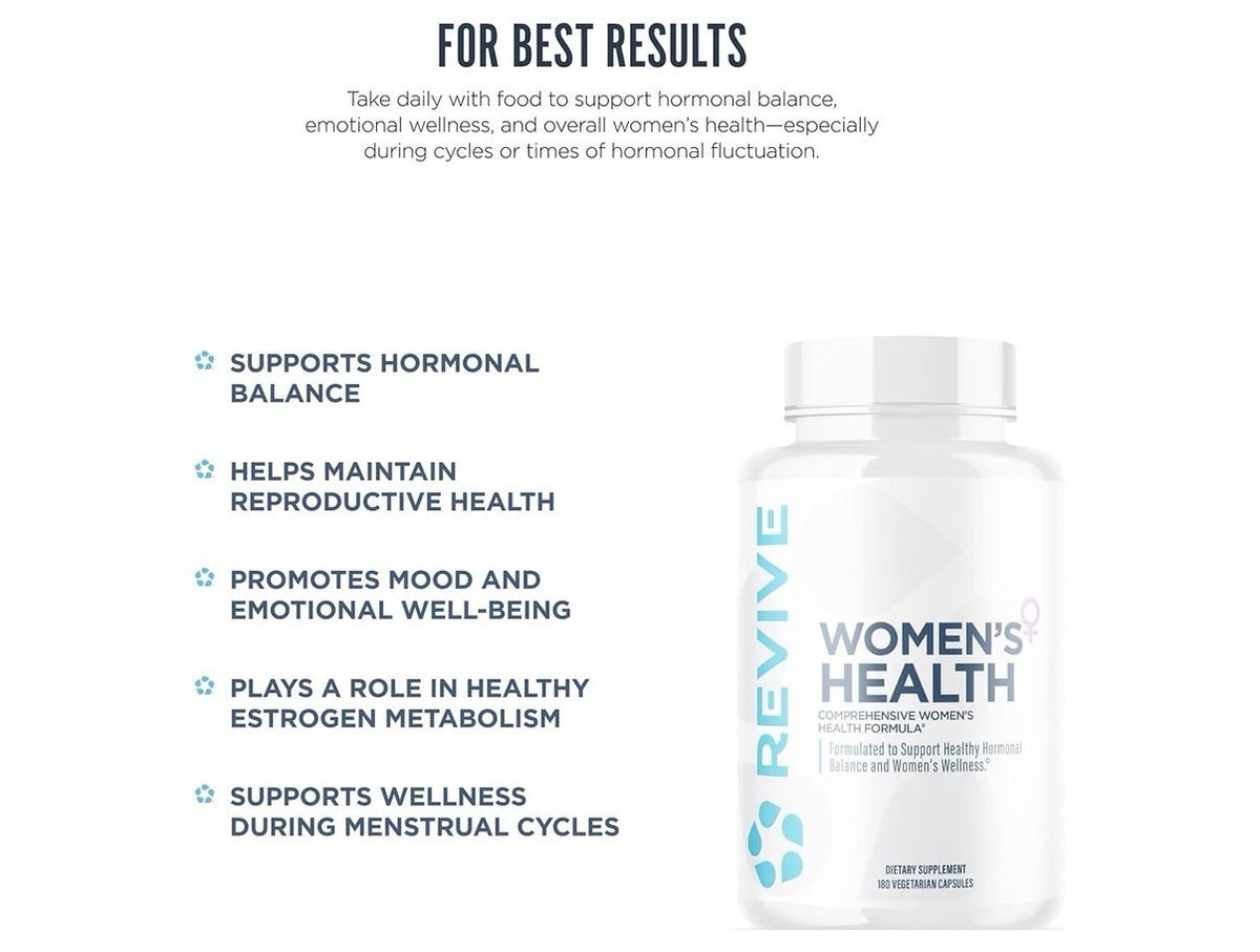 Revive Women’s Health Supports Hormone Balance Women’s Wellness 180 Capsules