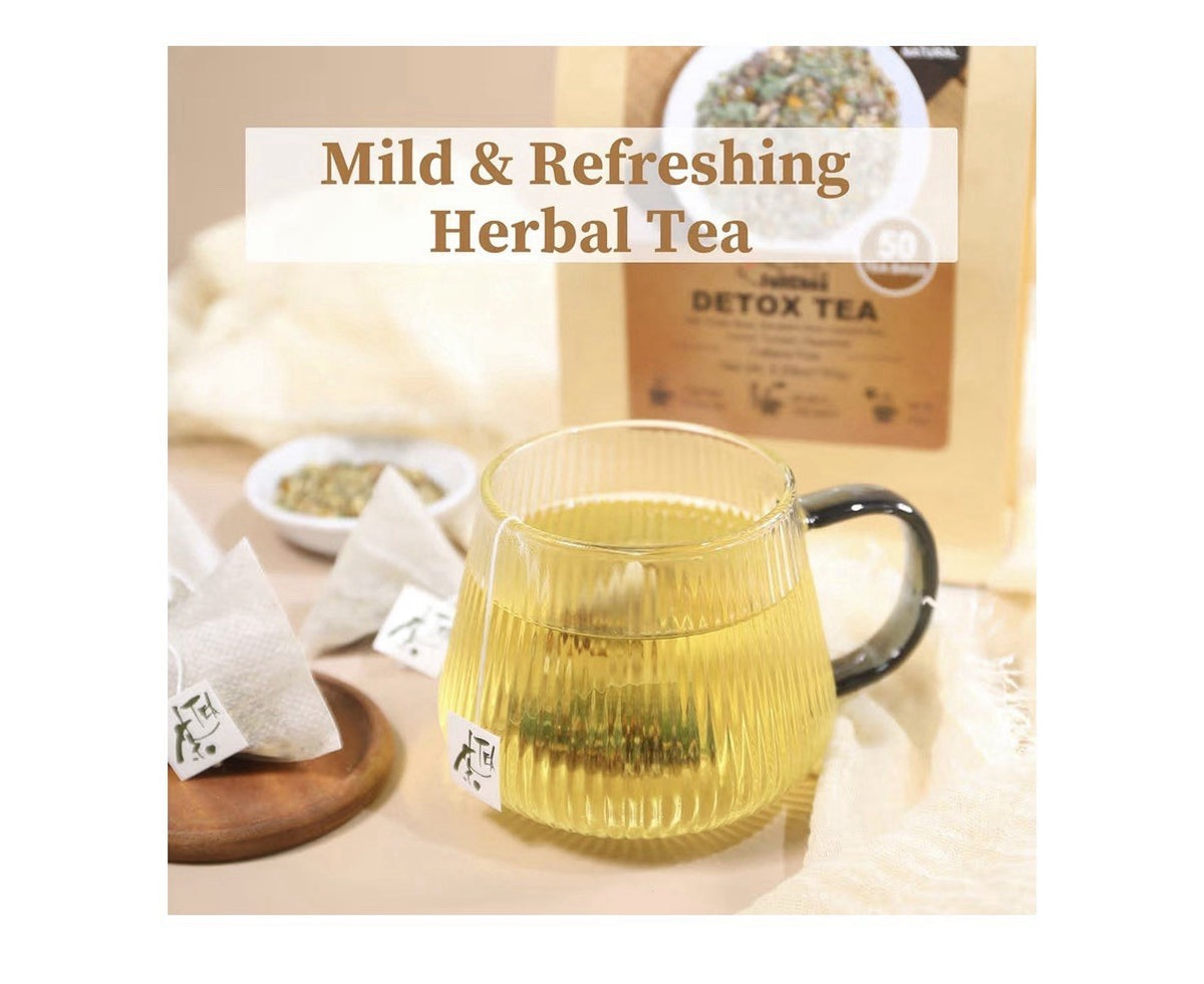 FullChea Detox Tea Liver Detox Tea Liver Cleanse Tea 50 TeaBags Natural Herbal
